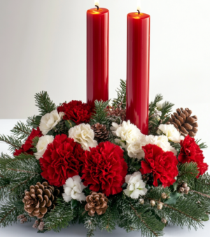 Christmas Candle Centerpiece