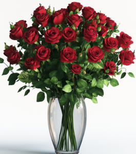 Two Dozen Fresh Red Roses